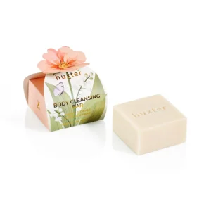 R510234 Body Cleansing Bar Gift Box - Peach Flower - White Florals & French Pear Huxter